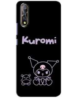 Чохол для Vivo V17 Neo з картинкою «Kuromi — чорний мінімалізм»