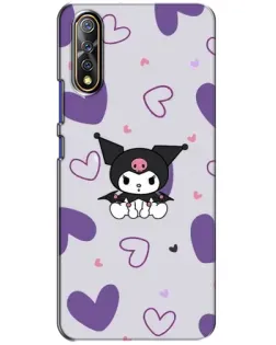 Чохол для Vivo V17 Neo з картинкою «Kuromi та лавандові серця»