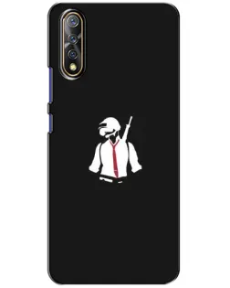 Чехол для Vivo V17 Neo с картинкой «PUBG — силуэт воина»