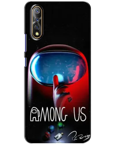 Чехол для Vivo V17 Neo с картинкой «Красный импостер — макро»