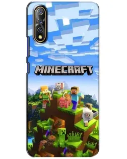 Чехол для Vivo V17 Neo с картинкой «Minecraft классический мир»