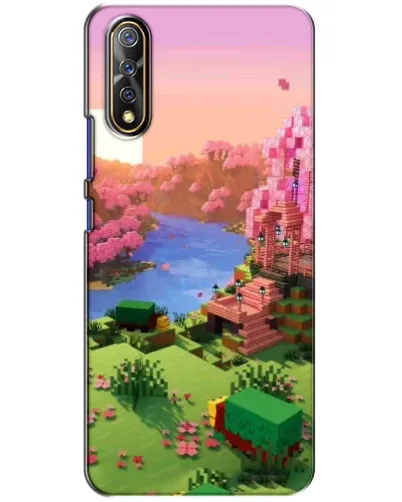 Чехол для Vivo V17 Neo с картинкой «Розовое дерево Minecraft» Чехол для Vivo V17 Neo с картинкой «Розовое дерево Minecraft»