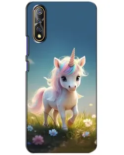 Чехол для Vivo V17 Neo с картинкой «Единорог на поляне»