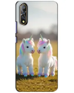 Чехол для Vivo V17 Neo с картинкой «Пара единорогов»