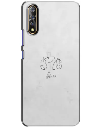 Чехол для Vivo V17 Neo с картинкой «Иоанна 3:16 Крест»