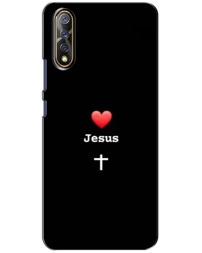 Чехол для Vivo V17 Neo с картинкой «Сердце - Jesus»