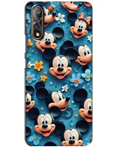 Чехол для Vivo V17 Neo с картинкой «Паттерн Микки и Минни»