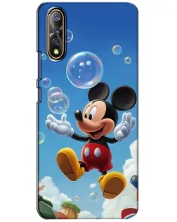 Чехол для Vivo V17 Neo с картинкой «Mickey и мыльные пузыри»