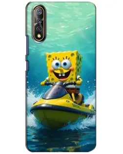 Чохол для Vivo V17 Neo з картинкою «Спанч Боб на гідроциклі»