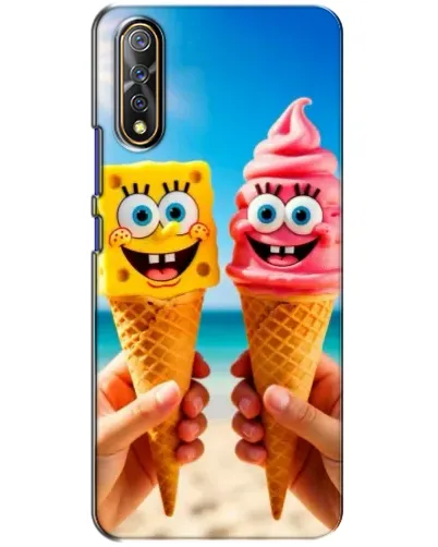 Чехол для Vivo V17 Neo с картинкой «Спанч Боб мороженое»