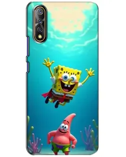 Чехол для Vivo V17 Neo с картинкой «Спанч Боб под водой»