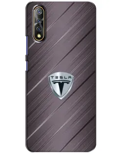 Чехол для Vivo V17 Neo с картинкой «Металлическая текстура Tesla»
