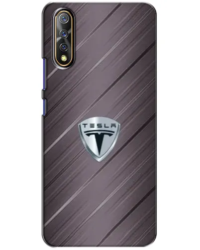 Чехол для Vivo V17 Neo с картинкой «Металлическая текстура Tesla»