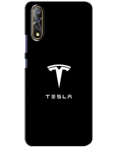 Чехол для Vivo V17 Neo с картинкой «Tesla White Logo»