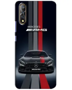Чохол для Vivo V17 Neo з картинкою «Mercedes — білий карбон»