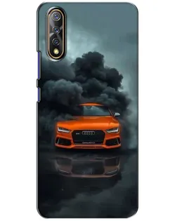 Чохол для Vivo V17 Neo з картинкою «Audi у хмарах диму»