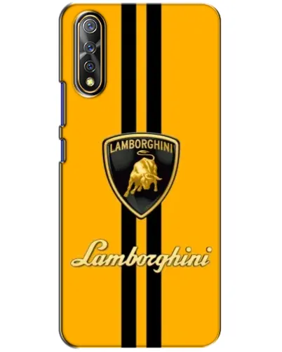 Чехол для Vivo V17 Neo с картинкой «Lamborghini Stripe желтый»