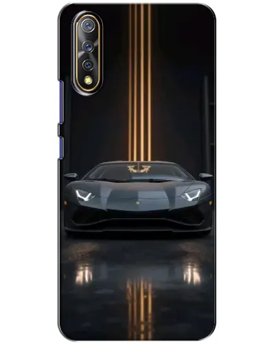 Чехол для Vivo V17 Neo с картинкой «Lamborghini золотые линии»