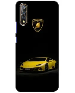 Чехол для Vivo V17 Neo с картинкой «Lamborghini желтый акцент»