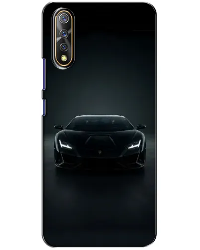 Чехол для Vivo V17 Neo с картинкой «Черный Lamborghini Aventador»