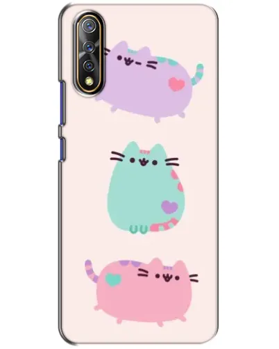 Чехол для Vivo V17 Neo с картинкой «Pusheen трио» Чехол для Vivo V17 Neo с картинкой «Pusheen трио»