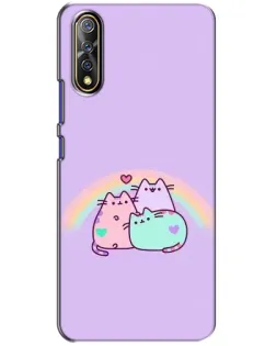 Чехол для Vivo V17 Neo с картинкой «Радужные Пушины»