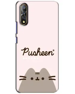 Чехол для Vivo V17 Neo с картинкой «Pusheen логотип»