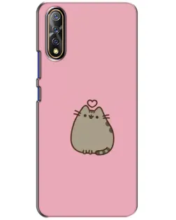 Чехол для Vivo V17 Neo с картинкой «Pusheen сердце»