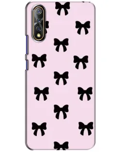 Чохол для Vivo V17 Neo з картинкою «Чорні банти Coquette»