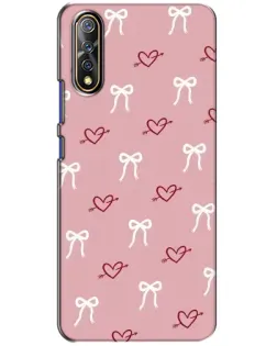 Чохол для Vivo V17 Neo з картинкою «Серця та банти»