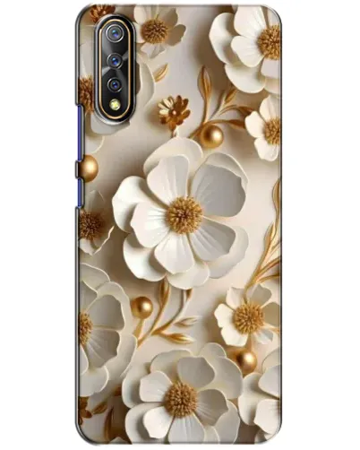 Чехол для Vivo V17 Neo с картинкой «Белие бумажние цвети» Чехол для Vivo V17 Neo с картинкой «Белие бумажние цвети»