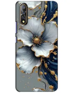 Чохол для Vivo V17 Neo з картинкою «Біла квітка та золотий флюїд» Чохол для Vivo V17 Neo з картинкою «Біла квітка та золотий флюїд»