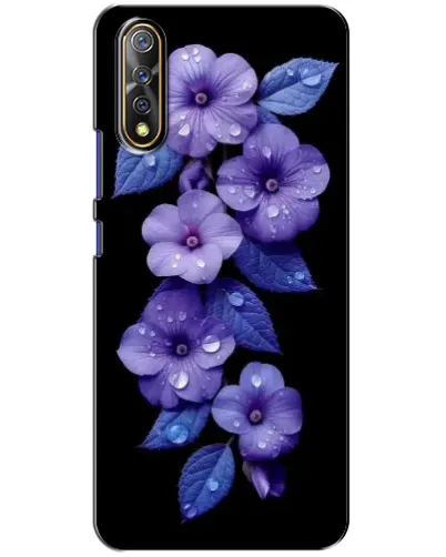 Чехол для Vivo V17 Neo с картинкой «Фиолетовые цветы с росою» Чехол для Vivo V17 Neo с картинкой «Фиолетовые цветы с росою»