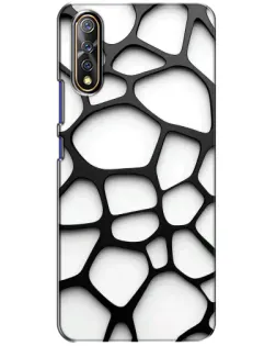 Чохол для Vivo V17 Neo з картинкою «Біла об'ємна сітка»