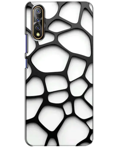 Чехол для Vivo V17 Neo с картинкой «Белая объемная сетка»
