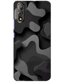 Чохол для Vivo V17 Neo з картинкою «Темний абстрактний камуфляж»