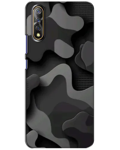 Чехол для Vivo V17 Neo с картинкой «Темный абстрактный камуфляж»