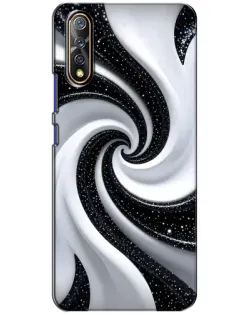 Чохол для Vivo V17 Neo з картинкою «Чорно-біла спіраль»
