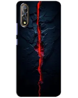 Чехол для Vivo V17 Neo с картинкой «Kрасная лавовая трещина»