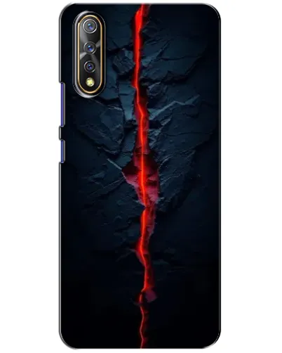 Чехол для Vivo V17 Neo с картинкой «Kрасная лавовая трещина»