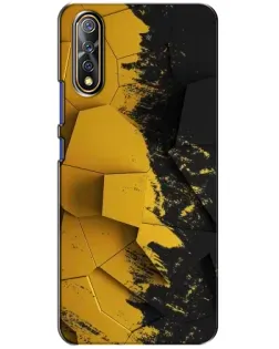 Чехол для Vivo V17 Neo с картинкой «Золотые осколки геометрии»