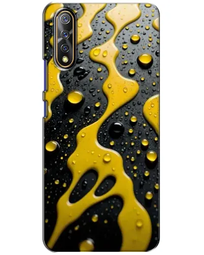 Чехол для Vivo V17 Neo с картинкой «Жидкое желтое золото»