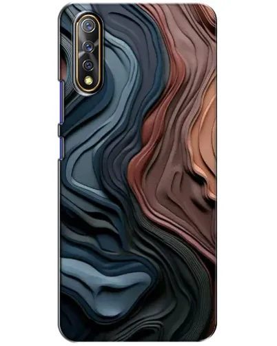 Чехол для Vivo V17 Neo с картинкой «Цветные волны каньона»