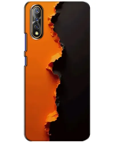 Чехол для Vivo V17 Neo с картинкой «Оранжевый разлом»
