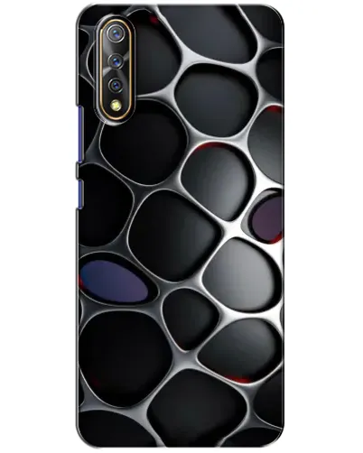 Чехол для Vivo V17 Neo с картинкой «Объемная темная решетка»