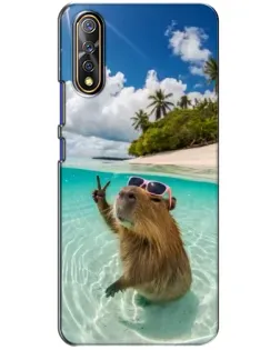 Чехол для Vivo V17 Neo с картинкой «Капибара на море» Чехол для Vivo V17 Neo с картинкой «Капибара на море»