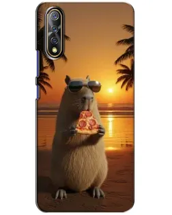 Чехол для Vivo V17 Neo с картинкой «Капибара с пиццей» Чехол для Vivo V17 Neo с картинкой «Капибара с пиццей»