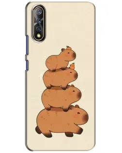 Чехол для Vivo V17 Neo с картинкой «Башня из капибар» Чехол для Vivo V17 Neo с картинкой «Башня из капибар»