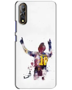 Чехол для Vivo V17 Neo с картинкой «Акварельный Месси Барселона»