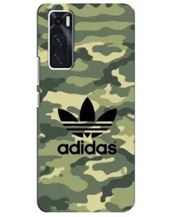 Чехол для Vivo V20 se с картинкой «Милитари стиль Adidas»